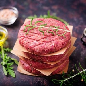 Hamburguesas de chuletón de vaca madurada